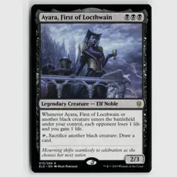 MTG Ayara First of Locthwain #75 Throne of Eldraine Normal R NM Magic Card - Image 1