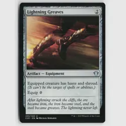 MTG Lightning Greaves #245 Commander 2020 Normal U NM Magic Card - Image 1