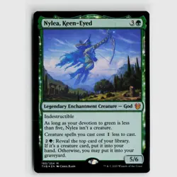 MTG Nylea Keen Eyed #185 Theros Beyond Death Foil M LP Magic Card - Image 1