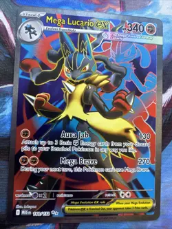 Pokemon TCG Mega Lucario EX Full Art Holo Card Lot Of 3Ultra Rare Mega Evolution - Image 2