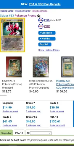 Pokemon Graded Promo Card Lot: Scizor, Mew, Wigglytuff Moltres and Zacian rares - Image 3