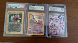 Pokemon Graded Promo Card Lot: Scizor, Mew, Wigglytuff Moltres and Zacian rares - Image 4