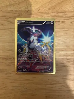 Pokemon TCG Arceus XY116 Gold Metal Card - Collectible Gift/Display - Image 1