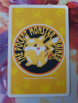 1998 Pokemon Vaporeon 9 of HeartsYellow Pikachu Deck Playing Card Heavily Played - Image 2