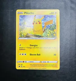 Pokemon TCG Single Card Pikachu Pixel Holo Promo 7/15 McDonald's 2022 - Image 1