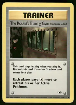 Pokemon Cards The Rocket's Training Gym 104/132 Unlimited Gym Heroes Rare NM - Image 1
