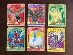 Pokemon Japanese Marumiya Sticker Card LOT of 6 - LP/NM - Image 1