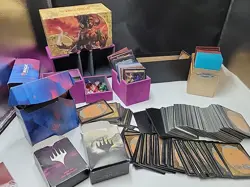 Magic The Gathering Huge Lot 800+ Cards Deck Boxes Dice Sleeves Ultra Pro MTG Co - Image 1