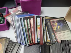 Magic The Gathering Huge Lot 800+ Cards Deck Boxes Dice Sleeves Ultra Pro MTG Co - Image 2