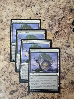 Witch's Cottage Throne of Eldraine Regular Playset X4 MTG NM Unplayed Graveyard - Image 2