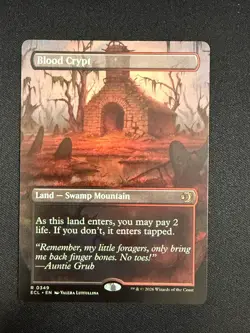 Blood Crypt (BORDERLESS/REVERSIBLE) - Lorwyn Eclipsed (MTG) NM - Image 1