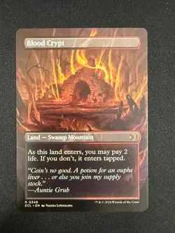 Blood Crypt (BORDERLESS/REVERSIBLE) - Lorwyn Eclipsed (MTG) NM - Image 2