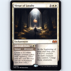 MTG Virtue of Loyalty #38 WOE Wilds of Eldraine Normal M NM Magic Card - Image 1