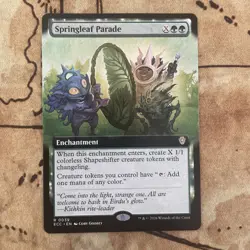 Springleaf Parade Extended Art English Lorwyn Eclipsed Commander NM Free Ship - Image 1