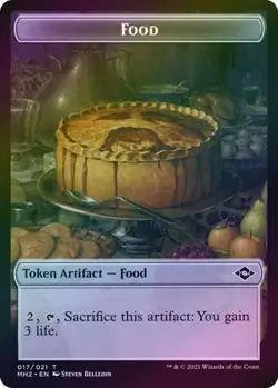 MTG Modern Horizons 2 - Food & Beast 4/4 [Token] (Foil) - Image 1