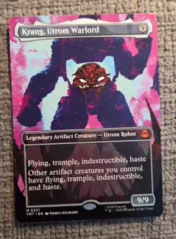 KRANG, UTROM WARLORD ~ NM ~ MTG - 0221 TMT Ninja Turtles TMNT BORDERLESS - Image 1