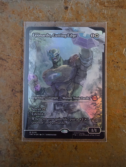 MTG TMNT Lot 10 Showcase Mythic Foil Leonardo Cutting Edge Raphael Underworld - Image 2