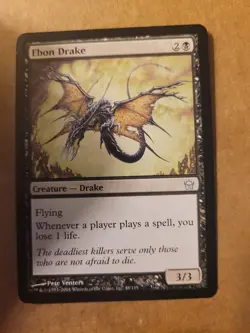 Ebon Drake MTG Fifth 5th Dawn Magic (48/165) LP BULK DISCOUNT - Image 1