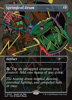 1x Springleaf Drum Secret Lair Showdown Near Mint MTG - Image 1