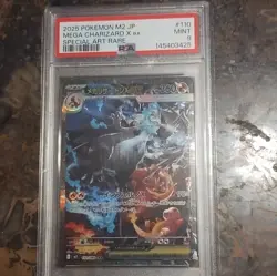 Pokemon Mega Charizard X ex Inferno X Special Art Rare Holo JP 110/080 PSA 9 - Image 1