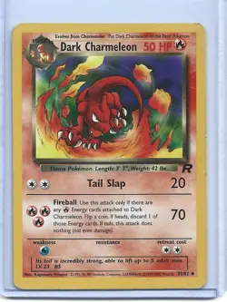 Dark Charmeleon 32/82 Team Rocket Set Pokemon Card - Near Mint - Image 1