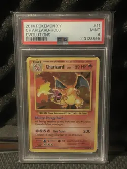 Pokemon XY Charizard-Holo Evolutions 2016 PSA9 - Image 1