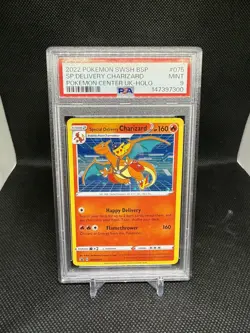 2022 POKEMON SWSH BLACK STAR PROMO #075 SPECIAL DELIVERY CHARIZARD-HOLO PSA 9 - Image 1