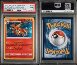 2022 POKEMON SWSH BLACK STAR PROMO #075 SPECIAL DELIVERY CHARIZARD-HOLO PSA 9 - Image 4