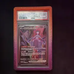 Pokemon Team Rocket's Mewtwo ex Special Illustration Rare Holo 231/182 PSA 9 - Image 1