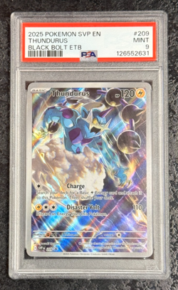 2025 POKEMON SVP EN THUNDURUS BLACK BOLT ETB #209 MINT 💎 PSA 9 - Image 1