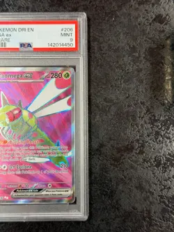2025 POKEMON DESTINED RIVALS EN YANMEGA ex ULTRA RARE #206 MINT 💎 PSA 9 - Image 2