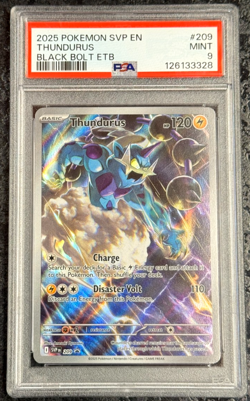 2025 POKEMON SVP EN THUNDURUS BLACK BOLT ETB #209 MINT 💎 PSA 9 - Image 1