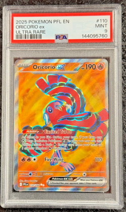 2025 POKEMON PHANTASMA FLAMES EN ORICORIO ex ULTRA RARE #110 MINT 💎 PSA 9 - Image 1