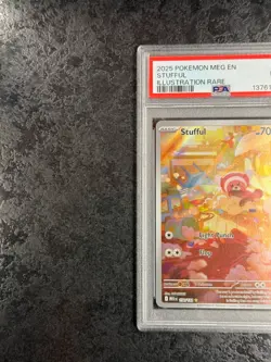 2025 POKEMON MEGA EVOLUTION EN STUFFUL ILLUSTRATION RARE #154 MINT 💎 PSA 9 - Image 3