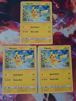 Pokemon Pikachu 19/68 Hidden Fates Non Holo Common NM - Image 2
