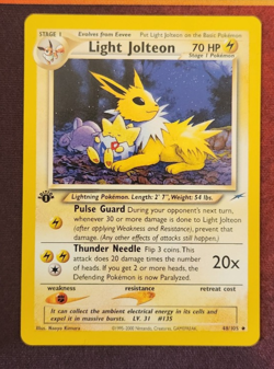 1ST EDITION LIGHT JOLTEON | First Vintage Pokemon | Neo Destiny 48/105 - Image 1