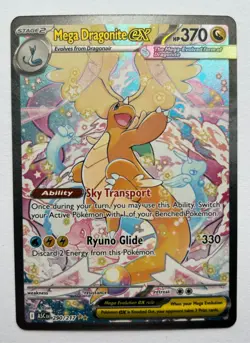 Pokemon TCG Ascended Heroes Mega Dragonite ex Sir 290/217 Near Mint Condition - Image 1