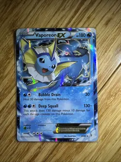 Pokemon TCG Vaporeon EX 24/83 Generations Ultra Rare Holo - Image 1