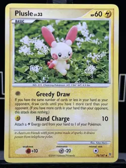 Pokemon Tcg Plusle 76/147 Supreme Victors 2009 Regular LP - Image 3