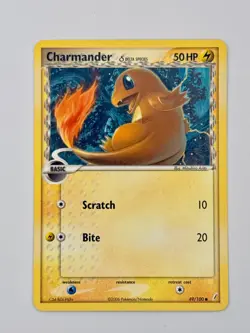🇨🇦 Charmander (Delta Species) 49/100 NM Common Pokemon Crystal Guardians - Image 1