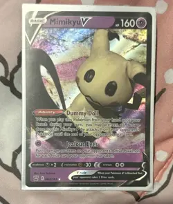Pokemon TCG Mimikyu V Sword & Shield - Battle Styles 062/163 Holo Ultra Rare NM - Image 1