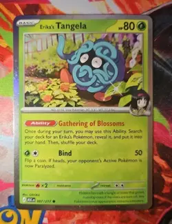 Pokemon Erika's Tangela ME: Ascended Heroes (Cosmos Holo) (ASC) 007/217 NM Promo - Image 1