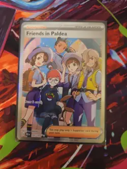 Friends In Paldea 137/131 S&V Prismatic Evolutions FA Ultra Rare Holo Pokemon NM - Image 1