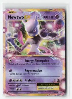 MEWTWO 180 EX 52/108 XY EVOLUTIONS POKEMON TCG NM - Image 1