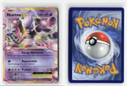 MEWTWO 180 EX 52/108 XY EVOLUTIONS POKEMON TCG NM - Image 3