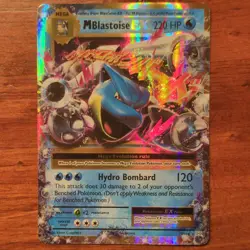 Pokemon M Blastoise EX 22/108 Evolutions Mega Full Art Ultra Rare Holo 220 HP - Image 1