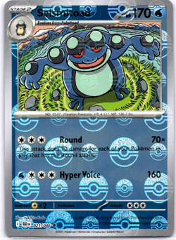 Pokemon TCG Seismitoad Poke Ball 021/086 Black Bolt Holo Rare Near Mint - Image 1