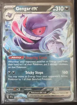 Pokemon TCG Gengar ex 104/162 Temporal Forces NM - Image 1