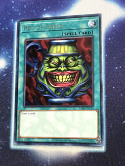 Yugioh Pot of Greed LOB-EN119 (25th Anniversary) Rare NM - Image 1