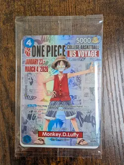 Monkey.D.Luffy (055) (College Basketball US Voyage) P-055 One Piece Promotion... - Image 1